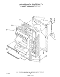 REFRIGERATOR DOOR Diagram and Parts List for ET18JMYSF0C  Whirlpool Refrigerator