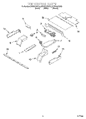TOP VENTING, OPTIONAL Diagram and Parts List for  KitchenAid Wall Oven