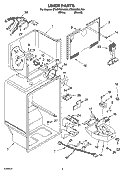 LINER PARTS Diagram and Parts List for ET8GHMXLQ03  Whirlpool Refrigerator