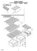 SHELF, OPTIONAL Diagram and Parts List for ET4WPKXKZ00  Whirlpool Refrigerator