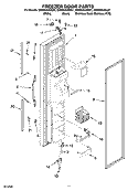 FREEZER DOOR PARTS Diagram and Parts List for GD5RHAXSB01  Whirlpool Refrigerator