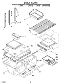 SHELF PARTS Diagram and Parts List for GR2FHMXPQ01  Whirlpool Refrigerator