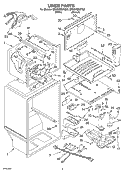 LINER Diagram and Parts List for GR9SHMXKQ00  Whirlpool Refrigerator