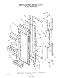 REFRIGERATOR DOOR Diagram and Parts List for ED25RQXWW00  Whirlpool Refrigerator