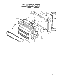 FREEZER DOOR Diagram and Parts List for ET20NKXZW01  Whirlpool Refrigerator