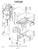 CABINET Diagram and Parts List for ET18TKXMWR1  Whirlpool Refrigerator