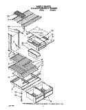 SHELF Diagram and Parts List for ET18HKXXW00  Whirlpool Refrigerator