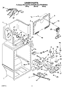 LINER PARTS Diagram and Parts List for ET8CHMXKT05  Whirlpool Refrigerator