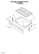 DRAWER & BROILER PARTS Diagram and Parts List for TES326RD4  Estate Range