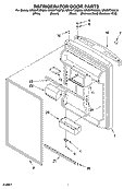 REFRIGERATOR DOOR PARTS Diagram and Parts List for GR2SHTXMB00  Whirlpool Refrigerator