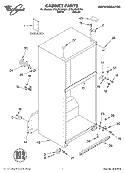 CABINET, LITERATURE Diagram and Parts List for ET8LFKXKT01  Whirlpool Refrigerator