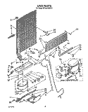 UNIT Diagram and Parts List for ET18HKXSW10  Whirlpool Refrigerator