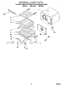 INTERNAL OVEN Diagram and Parts List for KEBS277BWH0  KitchenAid Wall Oven