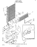 UNIT Diagram and Parts List for ET18TKXMWR1  Whirlpool Refrigerator