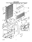 UNIT Diagram and Parts List for ET18GKXSW0B  Whirlpool Refrigerator