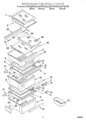 REFRIGERATOR SHELF Diagram and Parts List for GD27DFXFT03  Whirlpool Refrigerator
