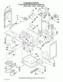 CHASSIS PARTS Diagram and Parts List for  Whirlpool Range