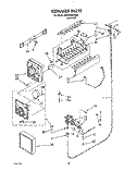 ICE MAKER, LIT/OPTIONAL Diagram and Parts List for ED27DQXXN02  Whirlpool Refrigerator