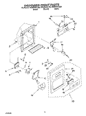 DISPENSER FRONT Diagram and Parts List for GD2SHGXLT00  Whirlpool Refrigerator