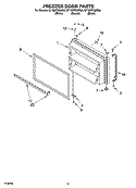 FREEZER DOOR PARTS Diagram and Parts List for GT1SHTXMT00  Whirlpool Refrigerator