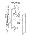 FREEZER DOOR Diagram and Parts List for ED25YQXAW00  Whirlpool Refrigerator
