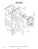 LINER Diagram and Parts List for ET18SKRWN01  Whirlpool Refrigerator