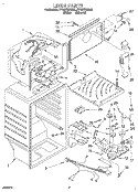 LINER Diagram and Parts List for ET18ZKXDN02  Whirlpool Refrigerator