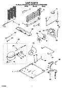 UNIT PARTS Diagram and Parts List for ET8WTKXKB09  Whirlpool Refrigerator