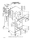 CABINET Diagram and Parts List for ET18HMXWW01  Whirlpool Refrigerator
