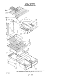 SHELF Diagram and Parts List for ET18HKXTN01  Whirlpool Refrigerator