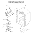 REFRIGERATOR LINER Diagram and Parts List for GB22DKXJB00  Whirlpool Refrigerator