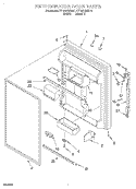 REFRIGERATOR DOOR Diagram and Parts List for ET19DKXEN01  Whirlpool Refrigerator