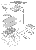 SHELF, LIT/OPTIONAL Diagram and Parts List for ET18NKXDG02  Whirlpool Refrigerator