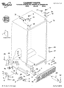 CABINET, LITERATURE Diagram and Parts List for GD2SHGXLT00  Whirlpool Refrigerator