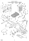 UNIT Diagram and Parts List for GD25DFXFW01  Whirlpool Refrigerator