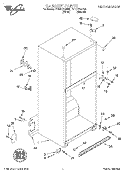 CABINET Diagram and Parts List for ET18PKXGN00  Whirlpool Refrigerator