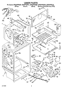 LINER Diagram and Parts List for GR2SHTXKB01  Whirlpool Refrigerator