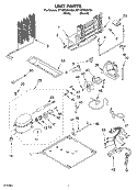 UNIT Diagram and Parts List for ET1MTMXKQ01  Whirlpool Refrigerator