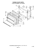 FREEZER DOOR Diagram and Parts List for ET18JMYWG01  Whirlpool Refrigerator