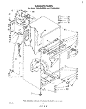 CABINET Diagram and Parts List for ET18JKXMWR0  Whirlpool Refrigerator