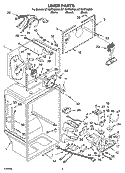 LINER PARTS Diagram and Parts List for GT1SHTXMT00  Whirlpool Refrigerator