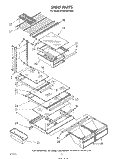 SHELF Diagram and Parts List for ET20PKXTG01  Whirlpool Refrigerator