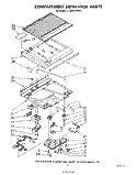 COMPARTMENT SEPARATOR Diagram and Parts List for ET18PKXPWR1  Whirlpool Refrigerator