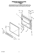 FREEZER DOOR PARTS Diagram and Parts List for GB9SHKXMQ02  Whirlpool Refrigerator