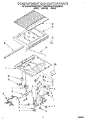 COMPARTMENT SEPARATOR Diagram and Parts List for ET22DKXDB01  Whirlpool Refrigerator