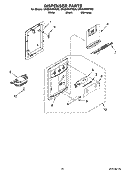 DISPENSER PARTS, OPTIONAL PARTS Diagram and Parts List for GR2SHWXVB00  Whirlpool Refrigerator