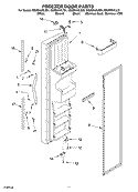 FREEZER DOOR Diagram and Parts List for GS2SHAXLQ01  Whirlpool Refrigerator