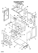 CHASSIS PARTS Diagram and Parts List for TES326RD1  Estate Range