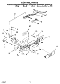 CONTROL PARTS Diagram and Parts List for GS2SHAXNL00  Whirlpool Refrigerator