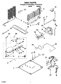 UNIT PARTS Diagram and Parts List for ET1WTKXKT06  Whirlpool Refrigerator